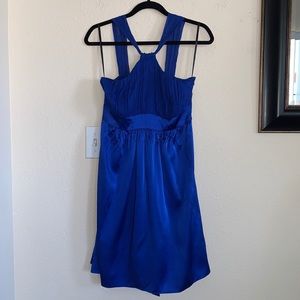 🍒BOGO Betsey Johnson Silk Special Occasion Dress Blue Size 6